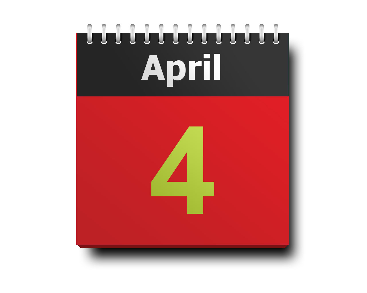 April 04 calendar icon