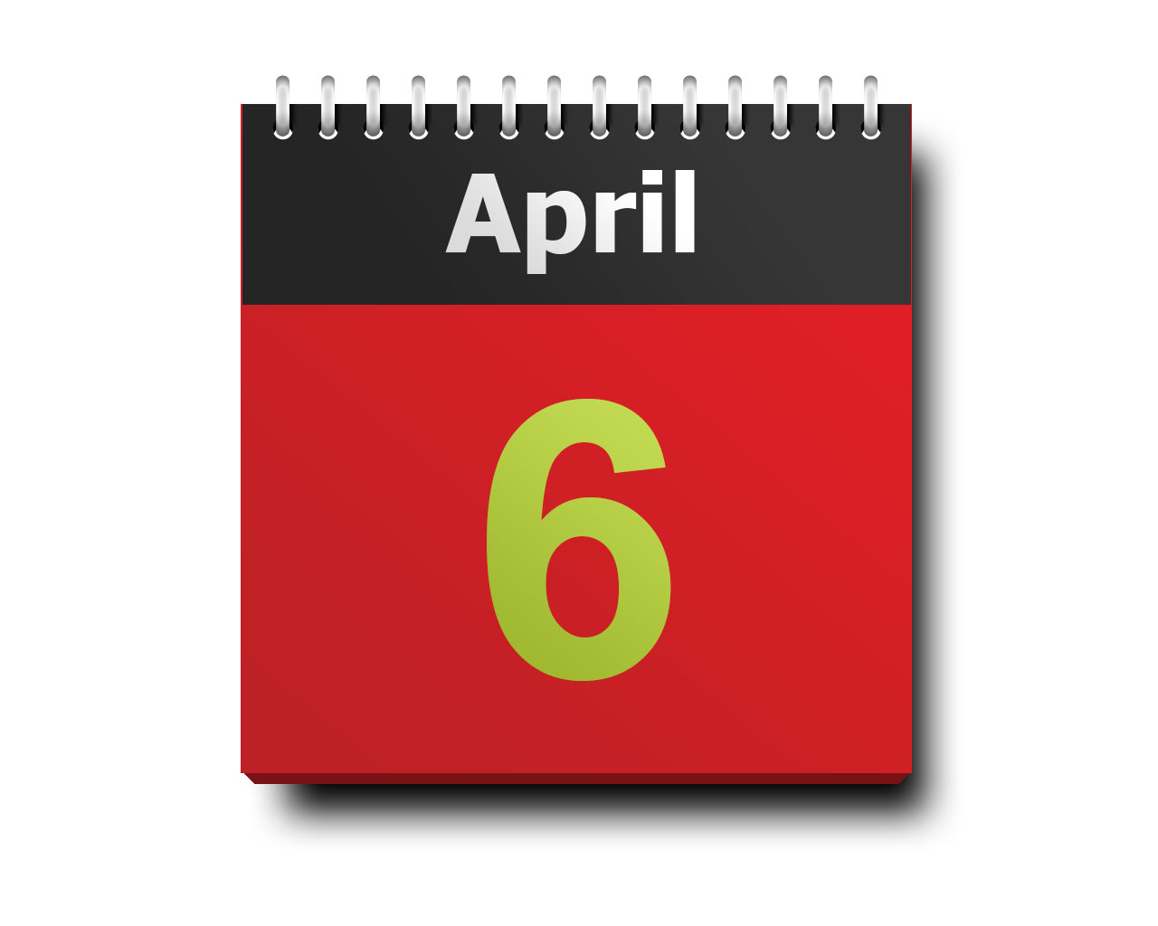 April 06 calendar icon