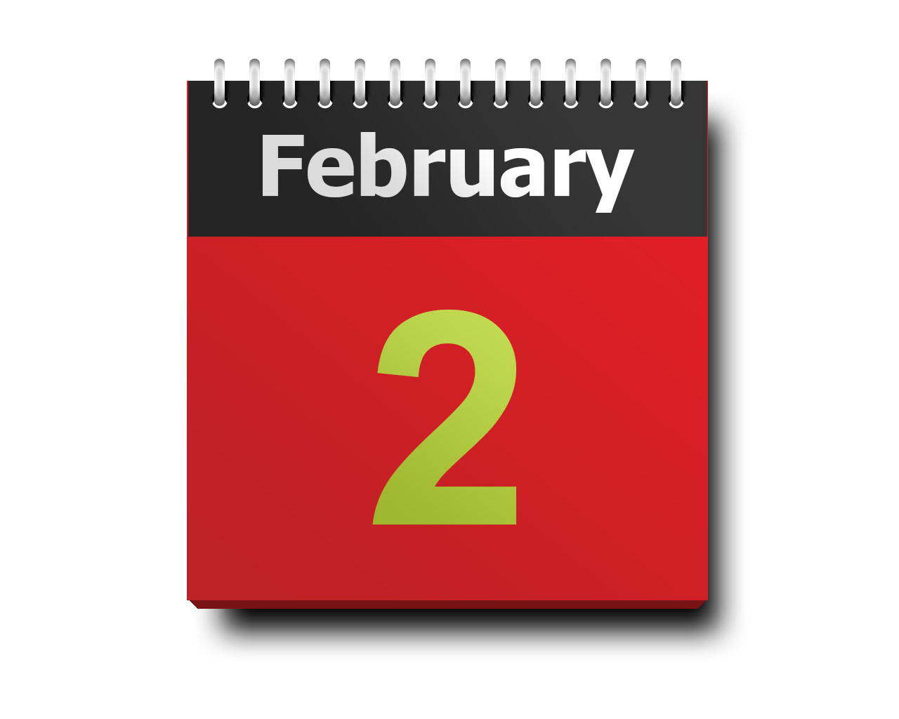 February 2 calendar icon
