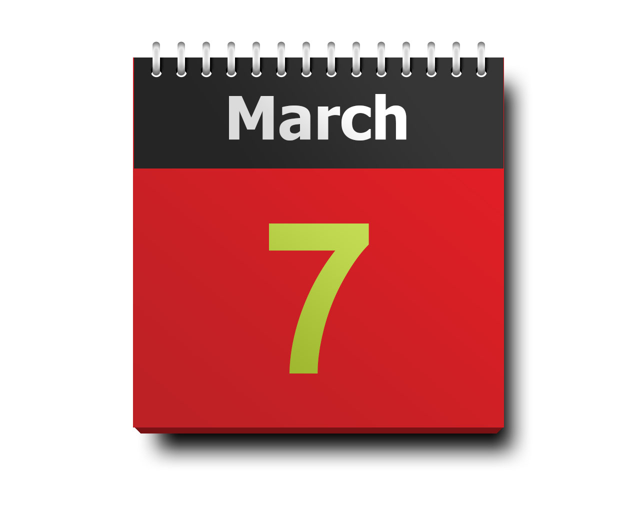 March 07 calendar icon