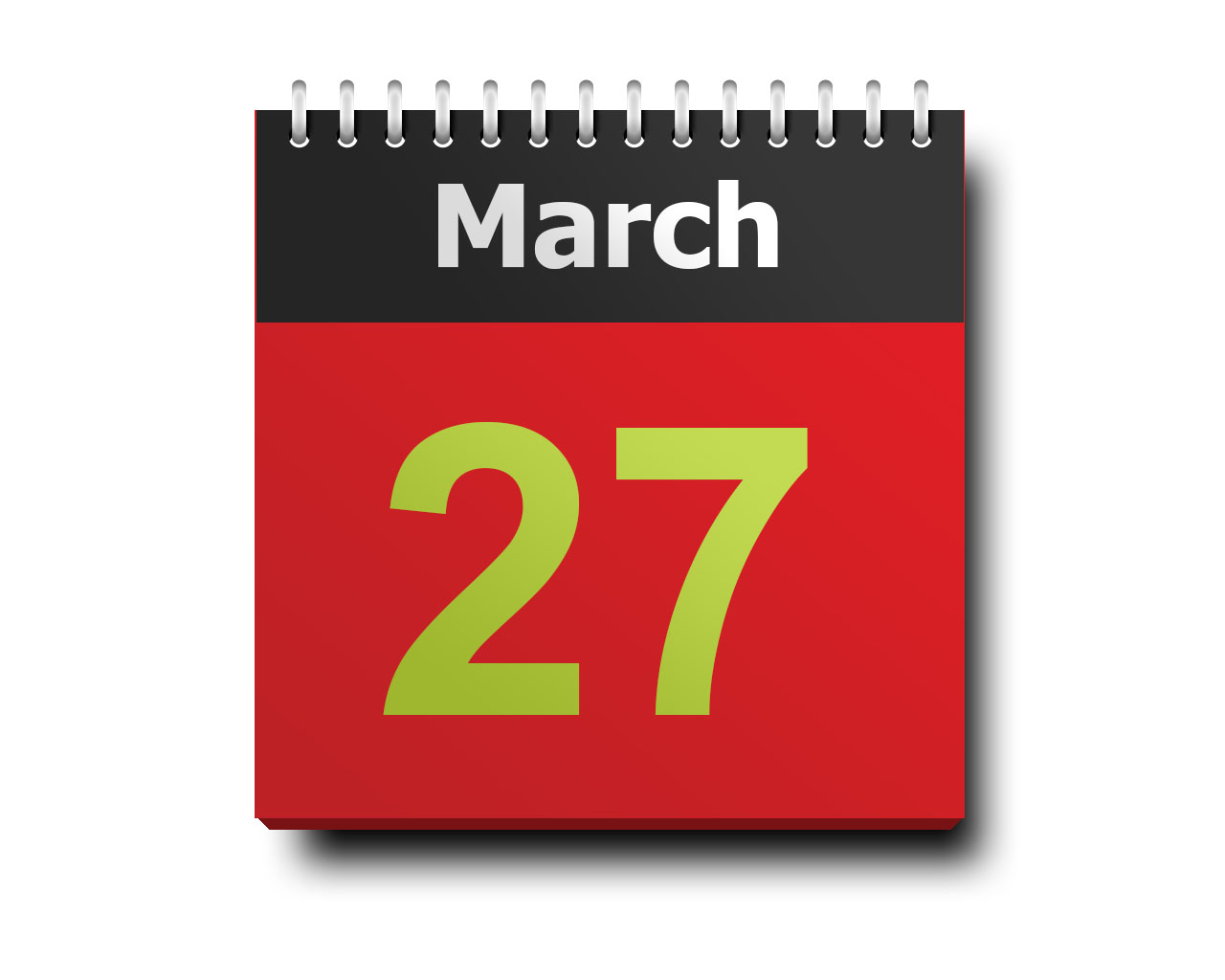 March 27 calendar icon