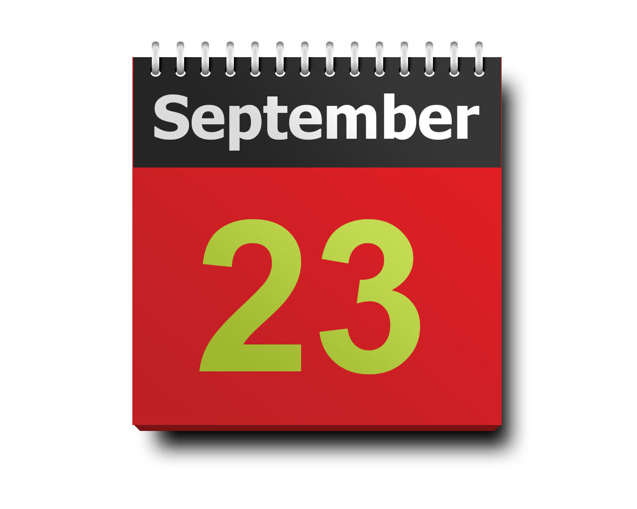 September 23 calendar icon
