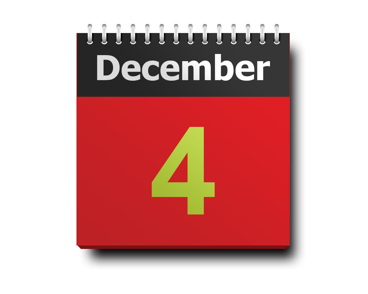 december 04 calendar icon