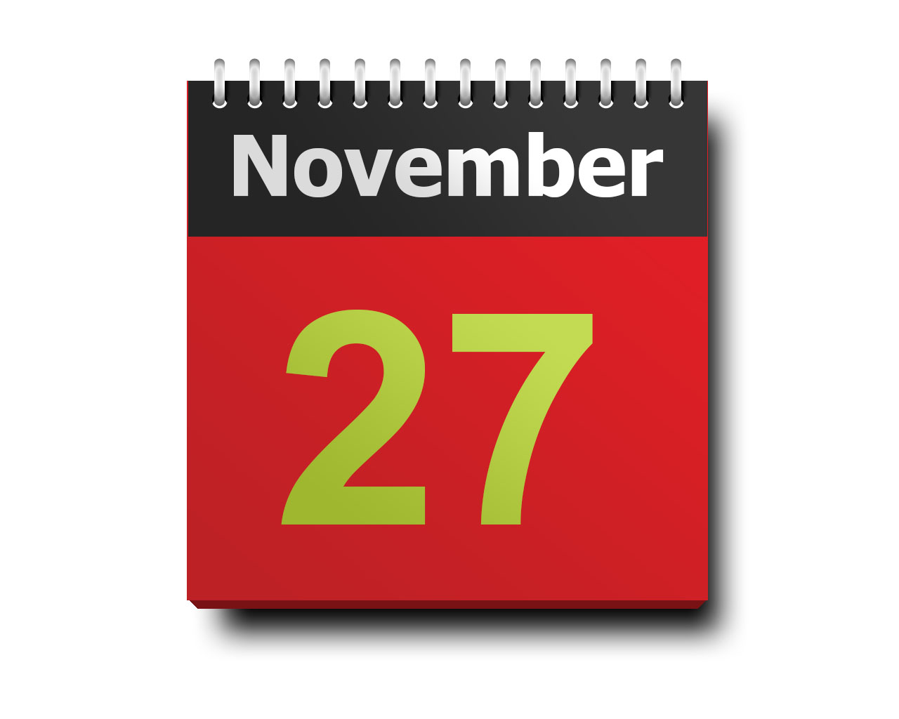 november 27 calendar icon