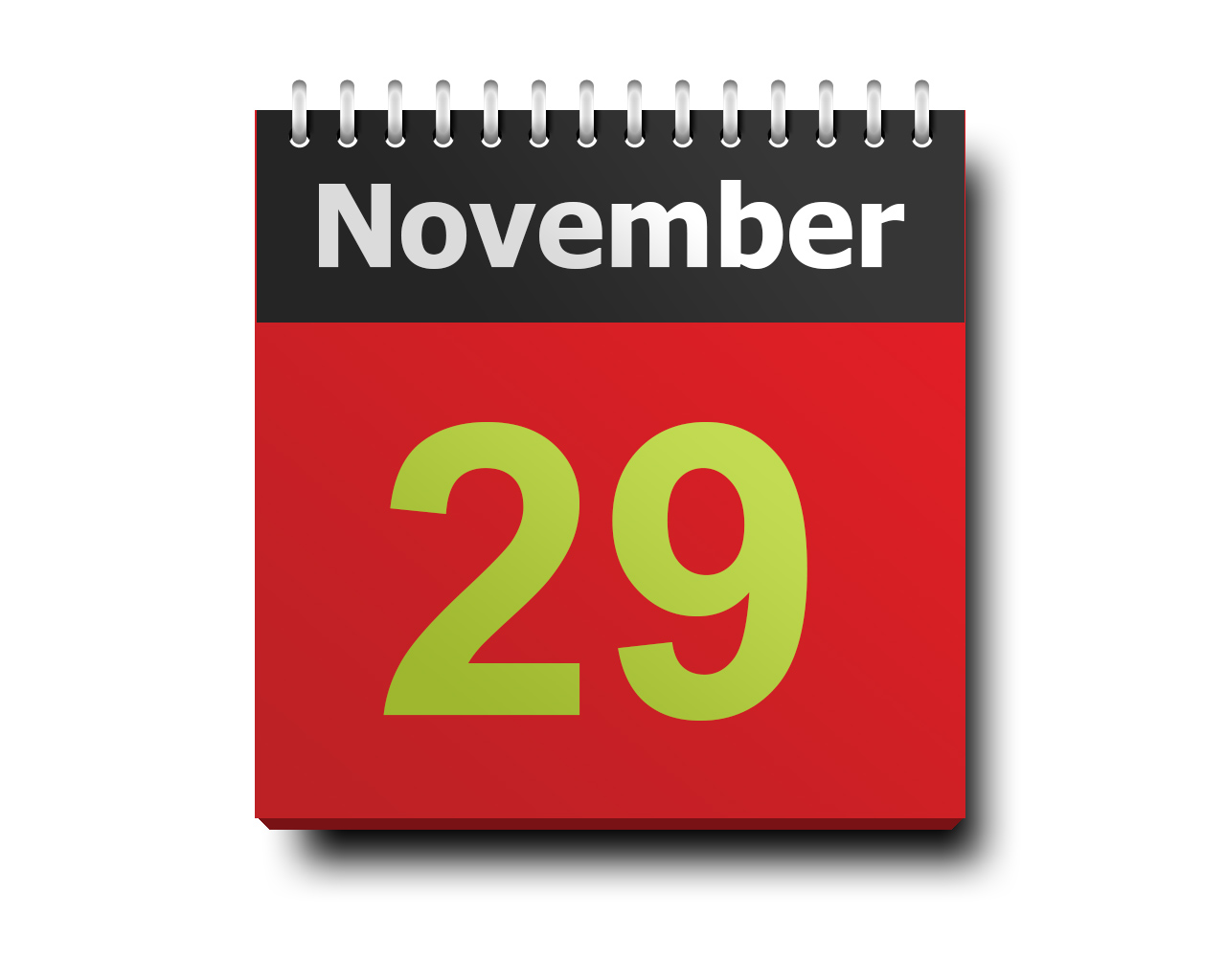 november 29 calendar icon